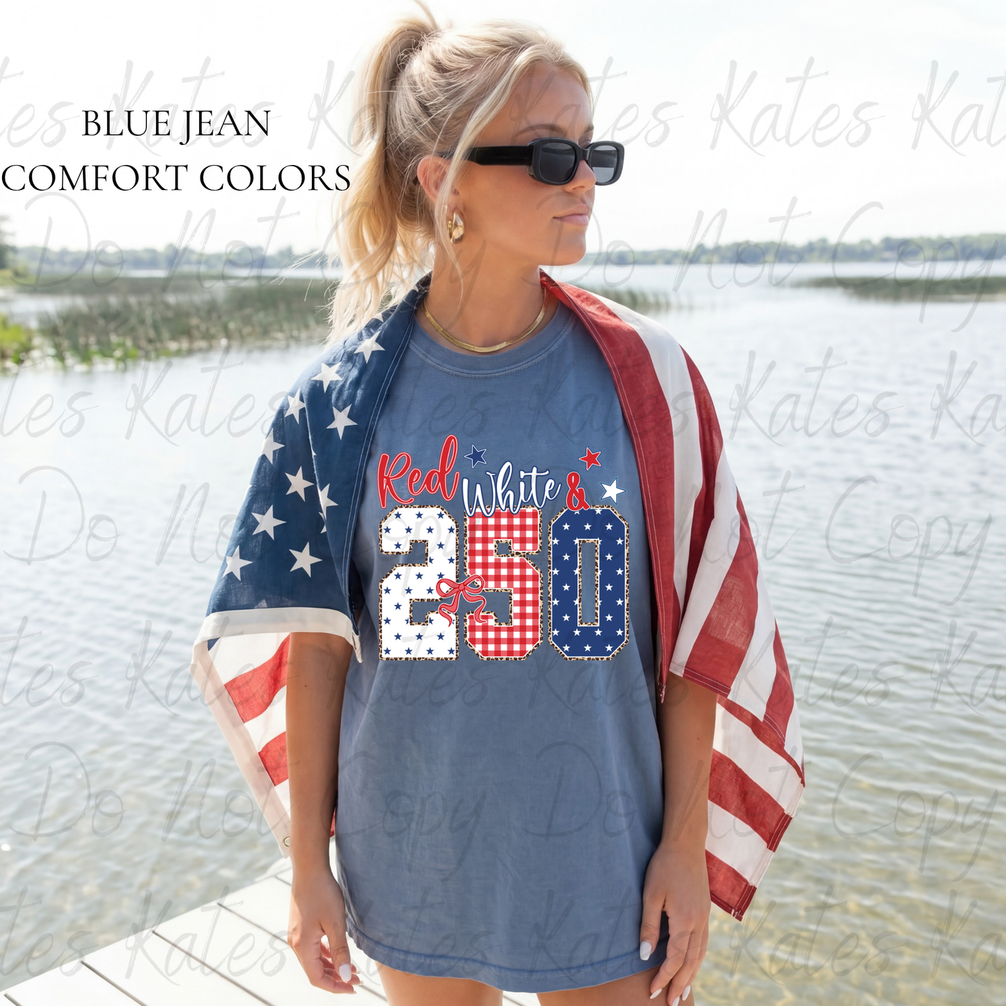Red, White & 250 Adult T-Shirts