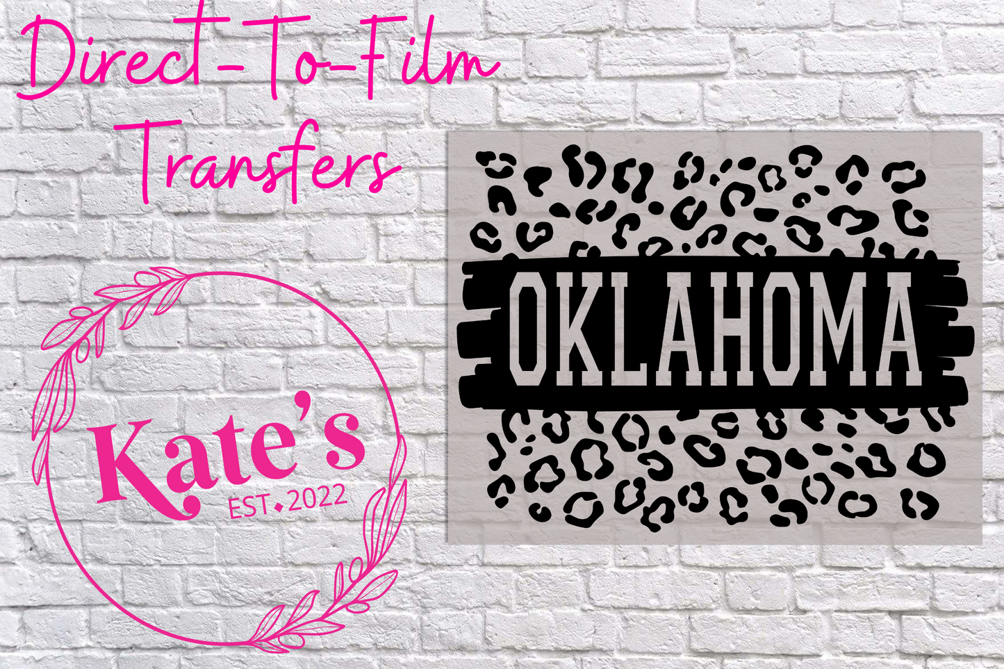 Cheetah Oklahoma Direct-To-Film Transfer