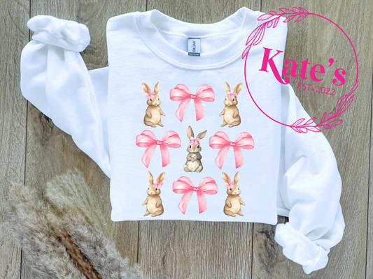 Coquette Bows and Bunnies Shirt