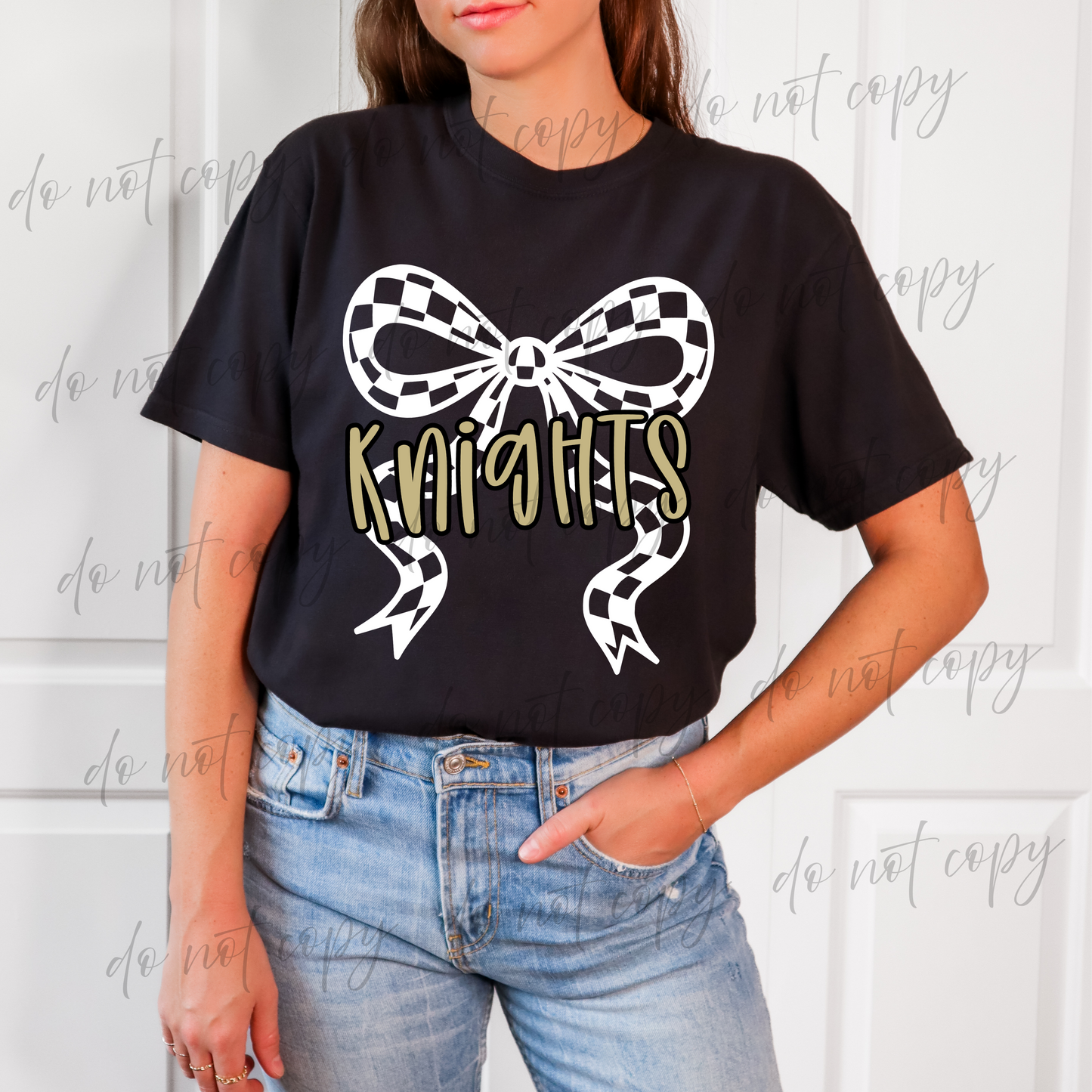 Coquette Bow Custom Mascot T-Shirt - WS