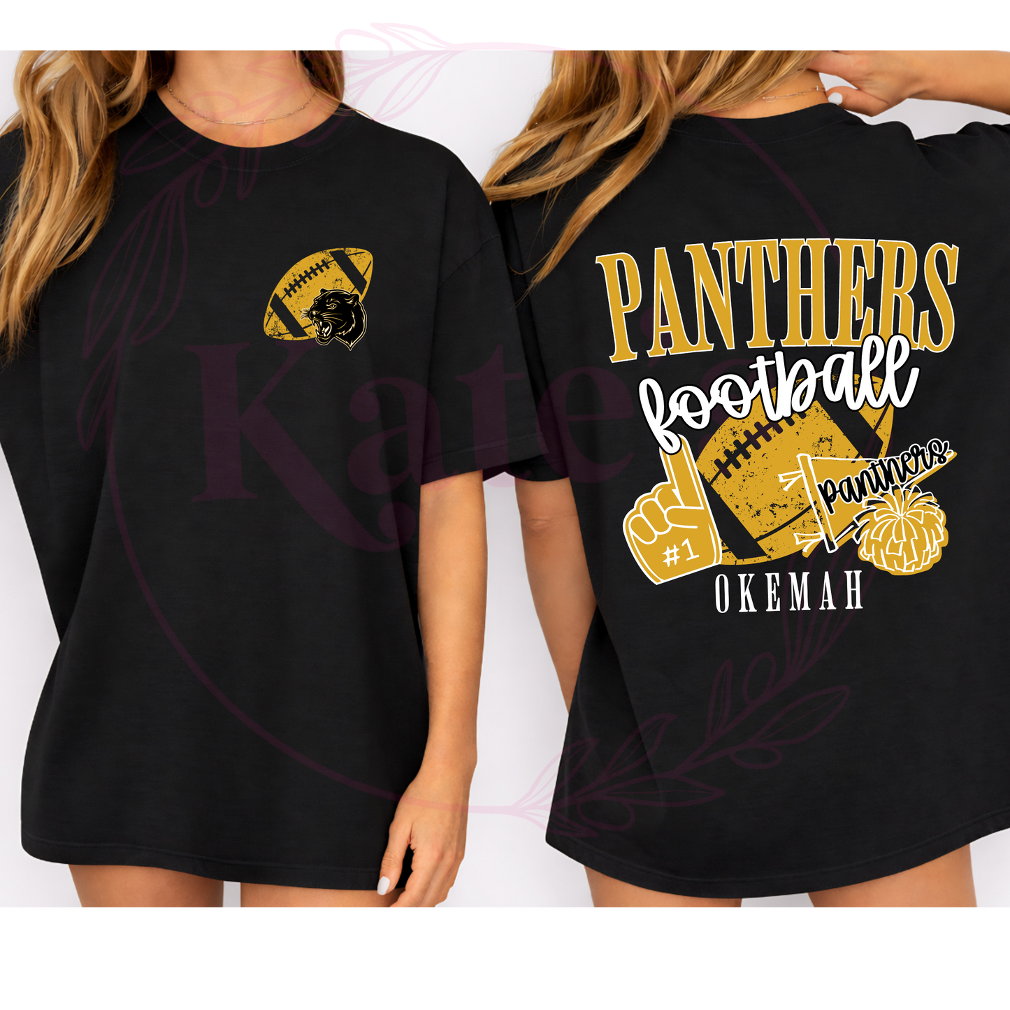 Football School Spirit Mascot T-Shirt