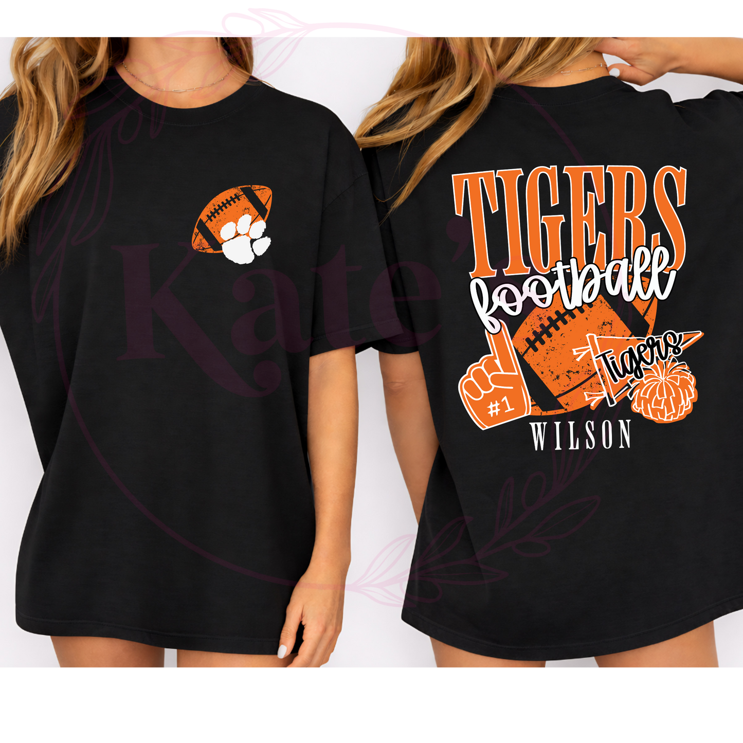 Football School Spirit Mascot T-Shirt