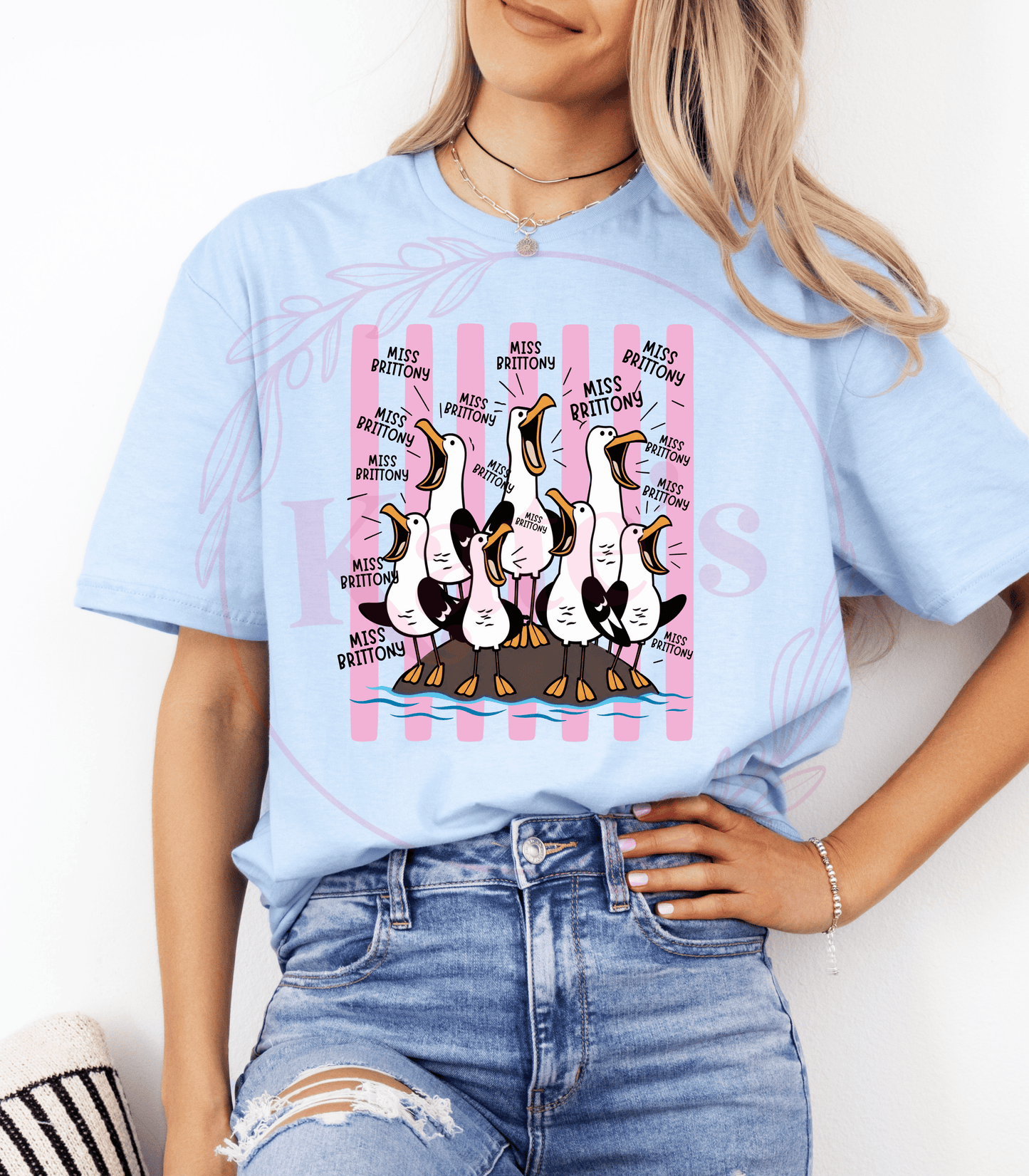 Seagull Teacher Name Shirt