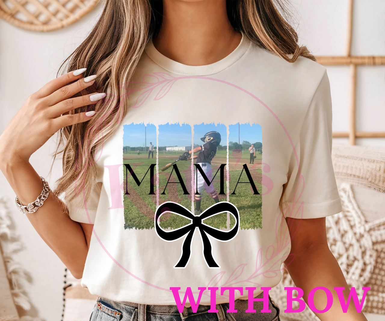 Mama w/ Custom Picture Shirt