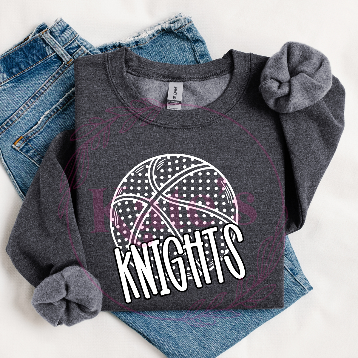 Polka Dot Mascot Basketball Shirt *OCT SALE*