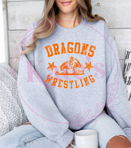 Custom Vintage Mascot Wrestling Shirt *OCT SALE*