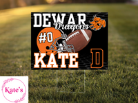 Dewar Dragons Football Yard Sign