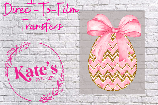 Coquette Easter Egg Direct-To-Film Transfer