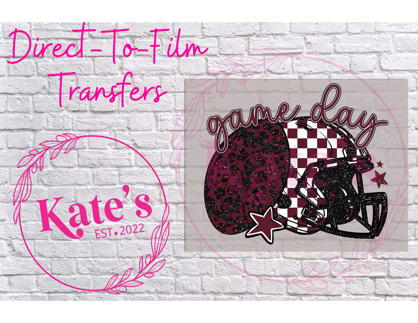 Maroon Game Day Direct-To-Film Transfer