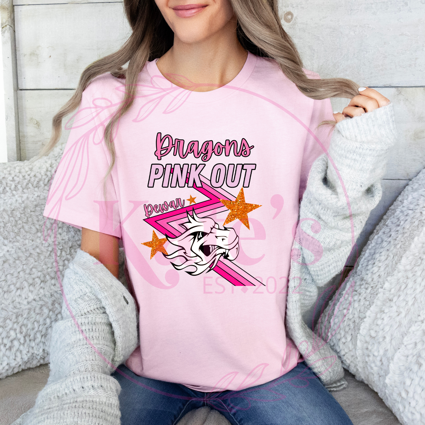 Dragons Retro Pink Out Shirt