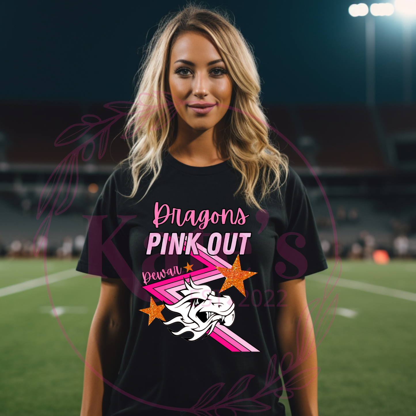 Dragons Retro Pink Out Shirt