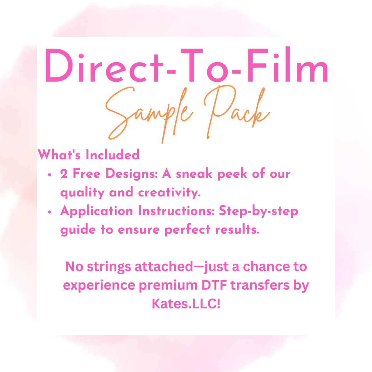 Direct-To-Film Sample Pack – Kate's