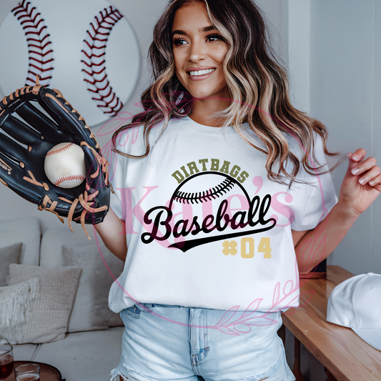 Dirtbags Custom Number Shirts