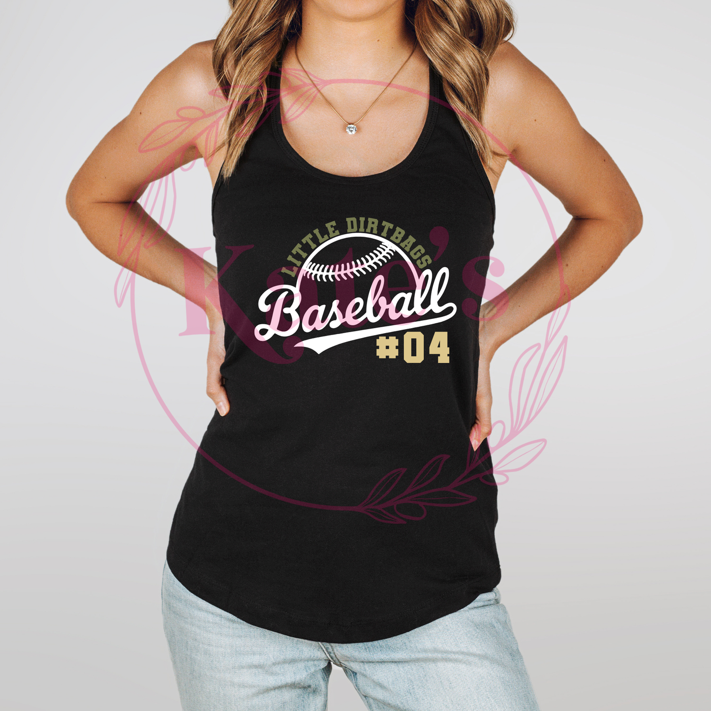 Little Dirtbags Custom Number Tank Top