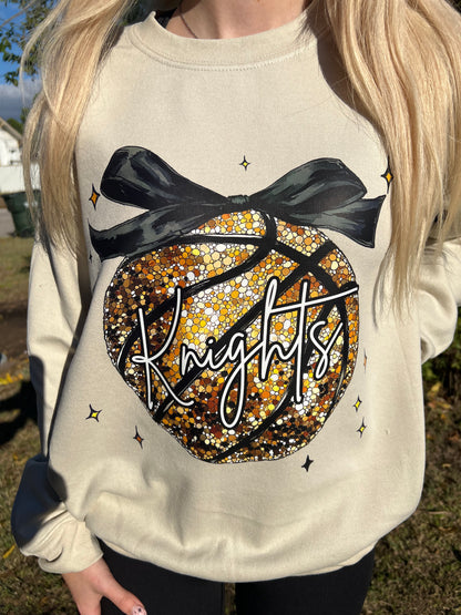 Knights Coquette Basketball Sweatshirt