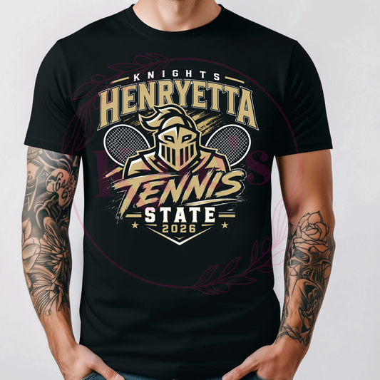 Henryetta Knights State Tennis 2026 T-Shirts