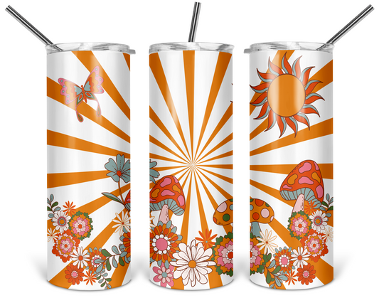 Flower Mushroom 20oz Stainless Steel Tumbler