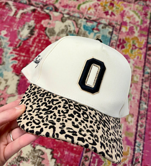 Custom Number Puff Cheetah Embroidered Trucker Hat