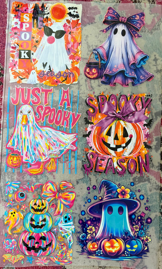 22"x30" Neon Halloween Premade Direct-To-Film Gang Sheet