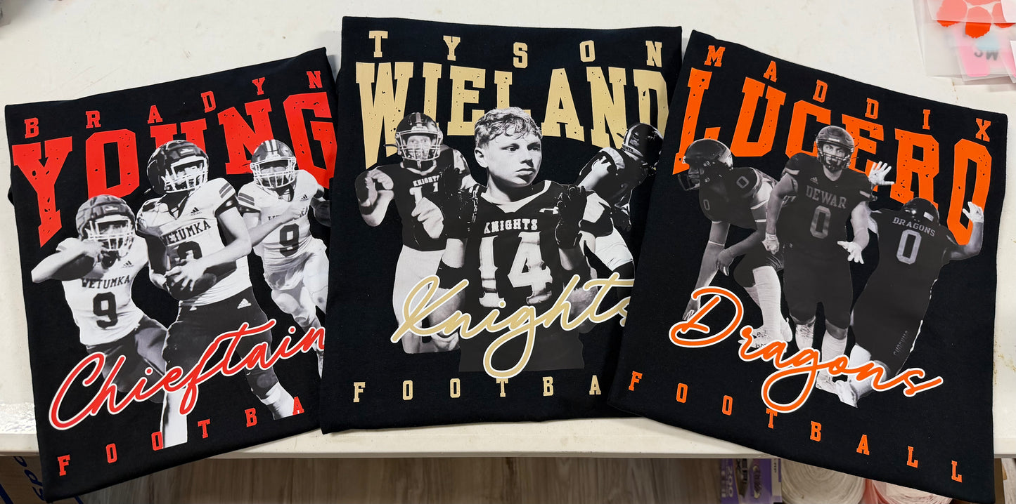 Custom Football Photo Shirt