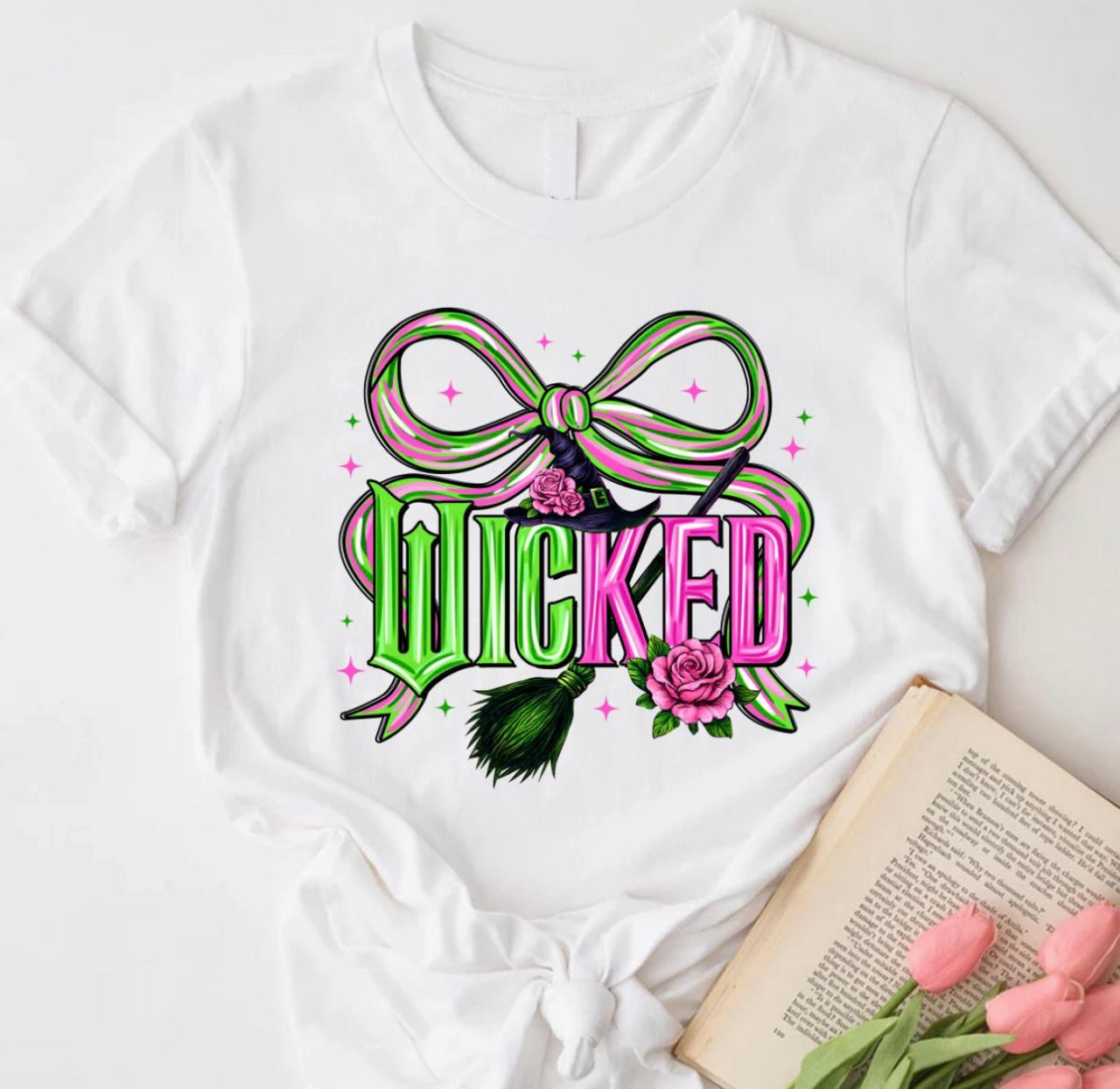 Pink & Green Bow Shirt