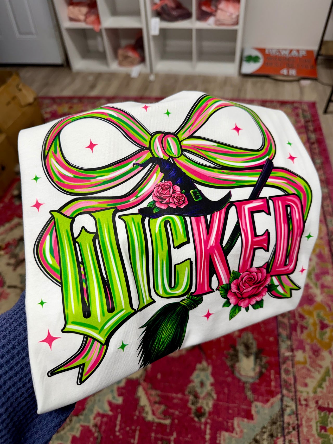 Pink & Green Bow Shirt