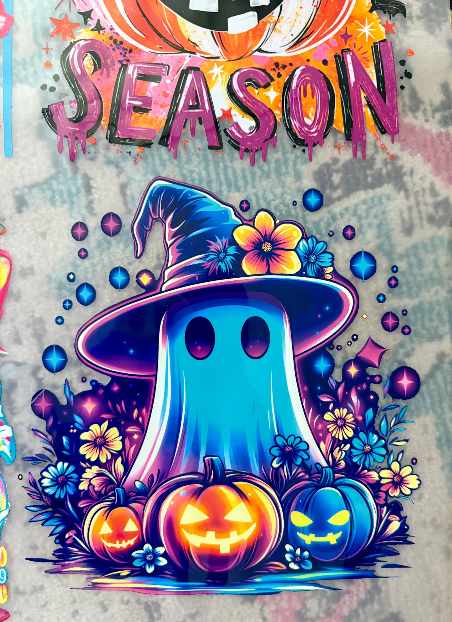 22"x30" Neon Halloween Premade Direct-To-Film Gang Sheet