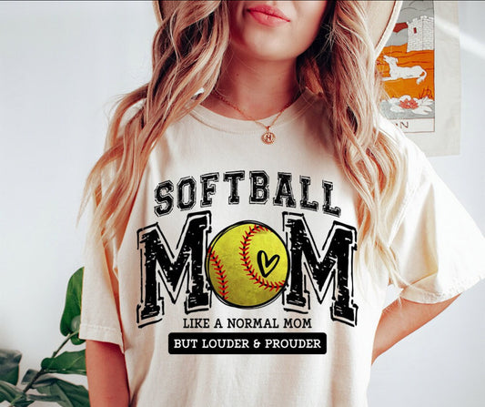 Softball Mom (Like A Normal Mom) T-Shirt