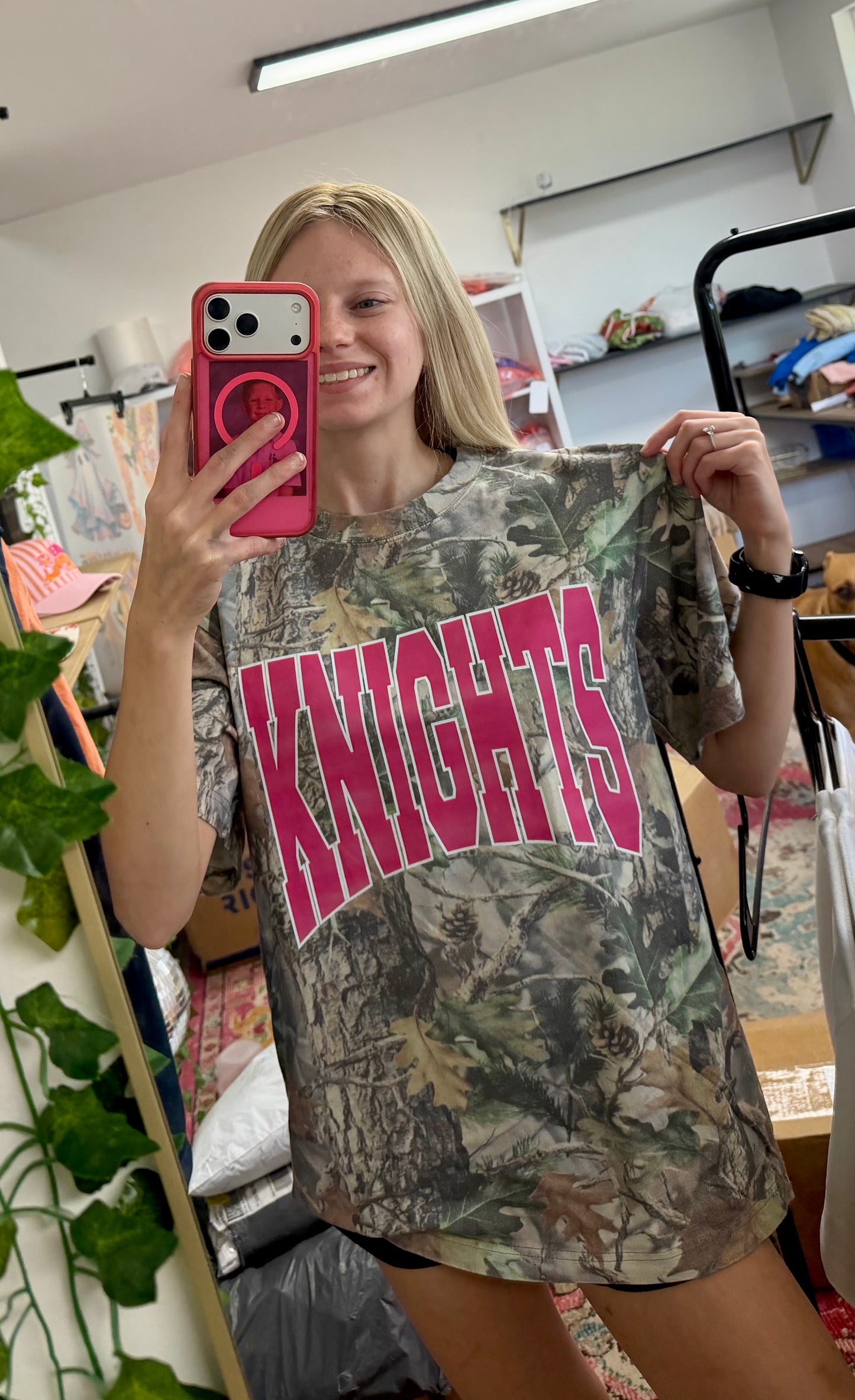 Camo Hot Pink Mascot