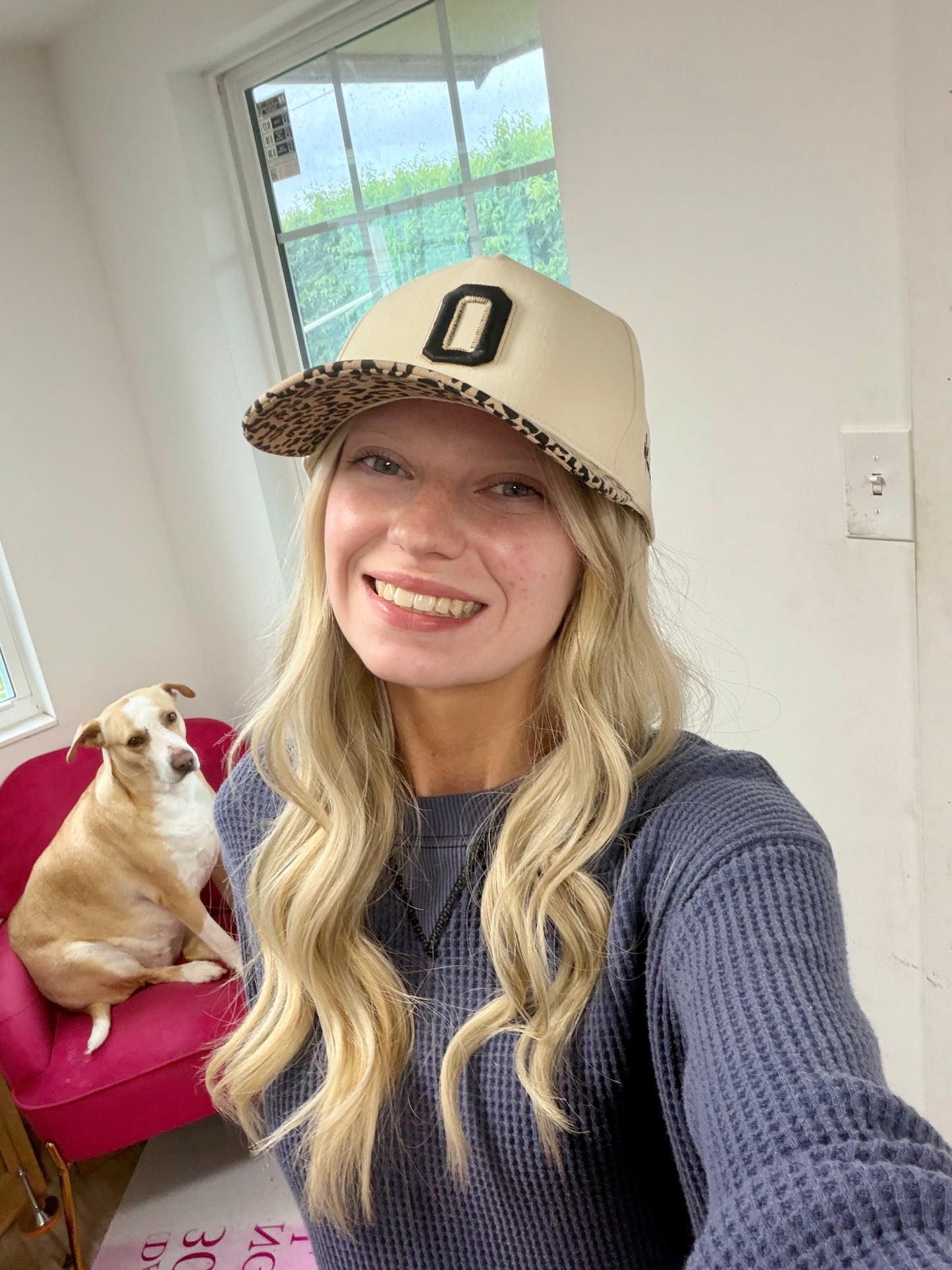 Custom Number Puff Cheetah Embroidered Trucker Hat