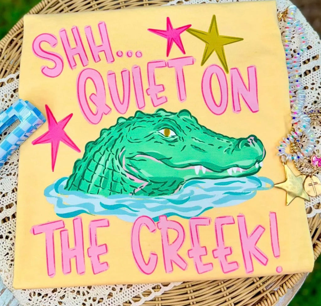 Shhh Quiet on the Creek Pink Shirt