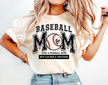 Baseball Mom (Like A Normal Mom) T-Shirt