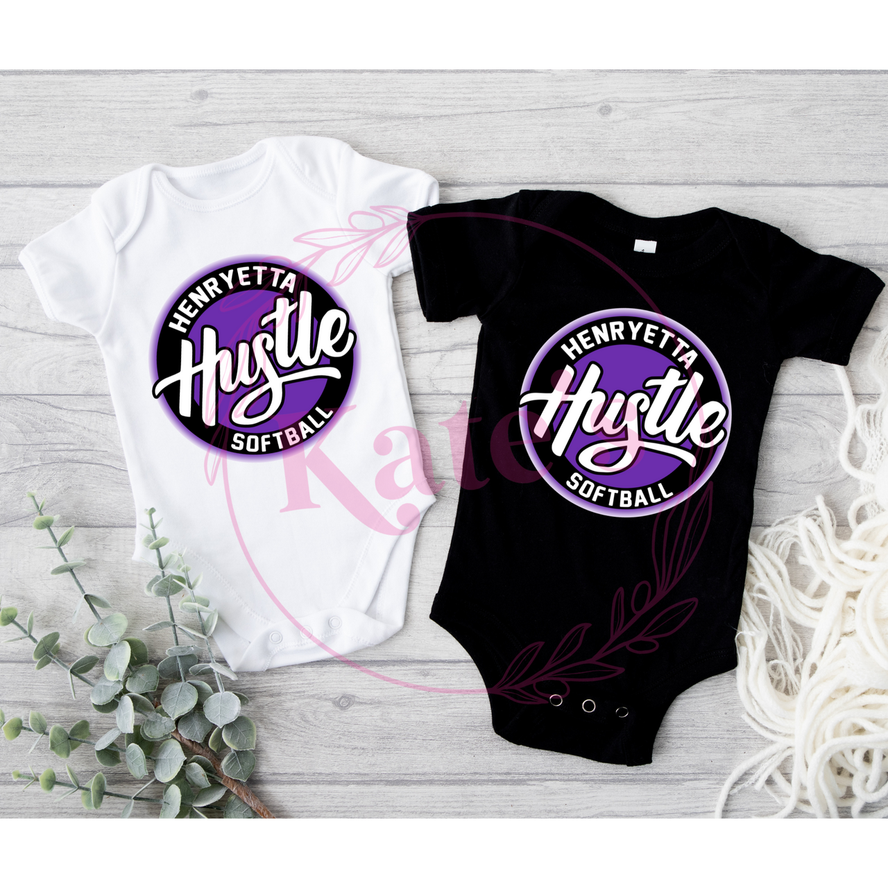 Hustle Softball Onesies