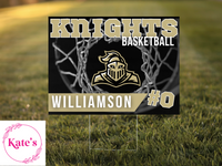 Henryetta Knights Basketball Yard Sign