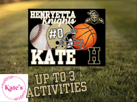 Henryetta Knights Multiple Sports/Activities Yard Sign