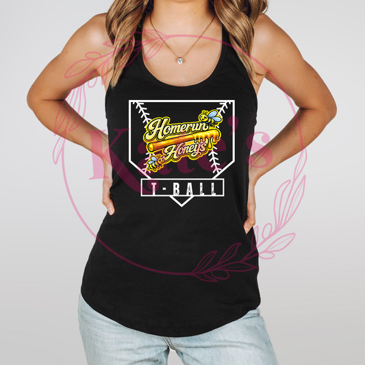 Homerun Honeys Homeplate Tank Top