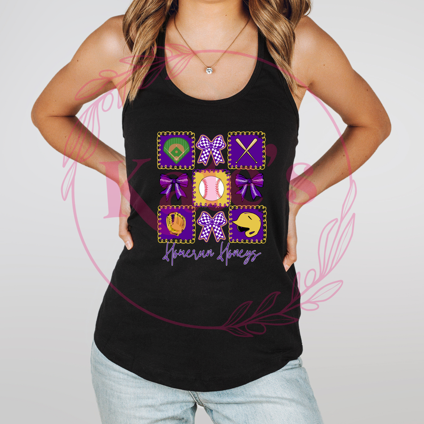 Homerun Honeys  Collage Tank Top