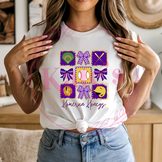 Homerun Honeys Collage Shirts