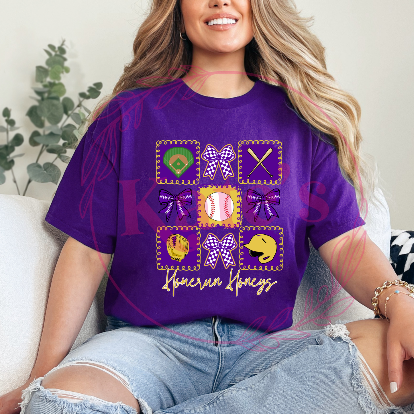 Homerun Honeys Collage Shirts