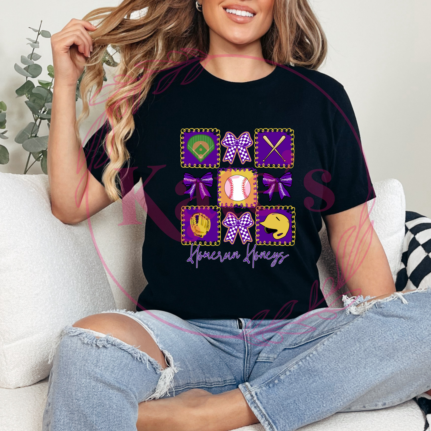 Homerun Honeys Collage Shirts