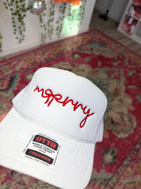 Merry Embroidered Foam Trucker Hat