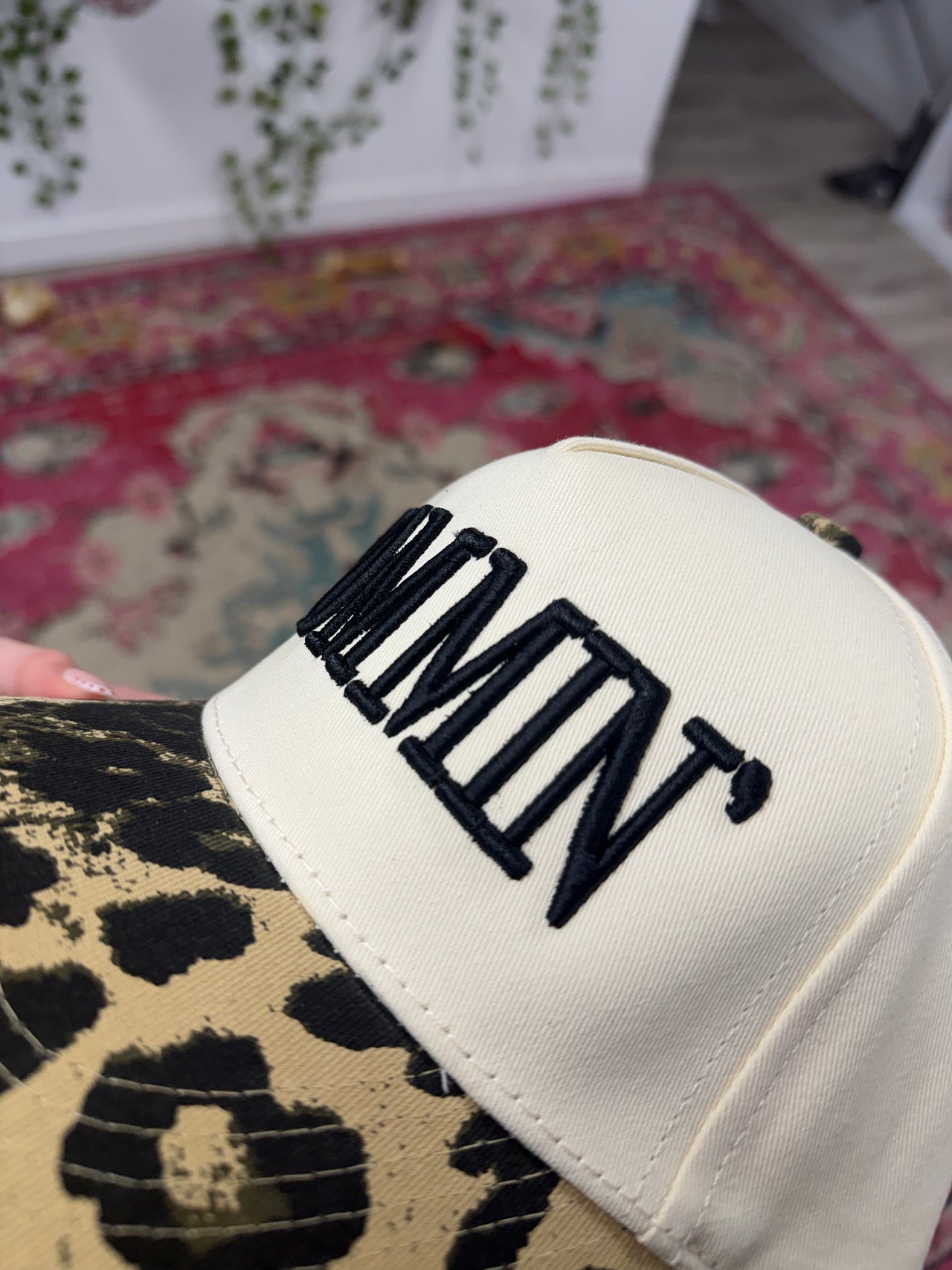 MOMMIN' Puff Embroidered Trucker Hat