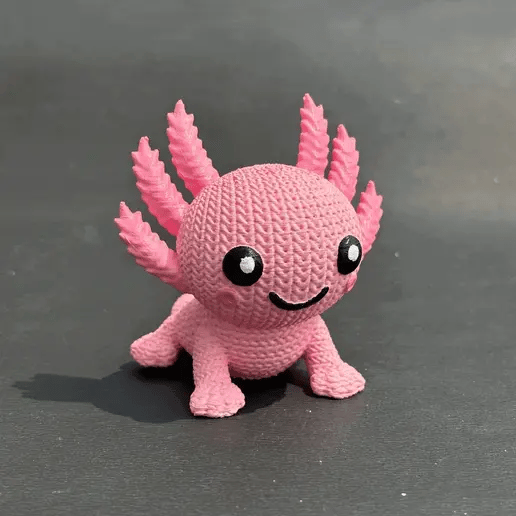 Crochet Axolotl 3D Toy