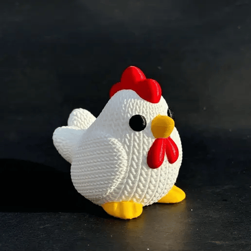 Crochet Chicken 3D Toy