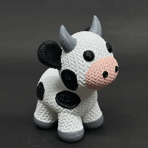 Crochet Cow 3D Toy