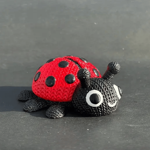 Crochet Ladybug 3D Toy
