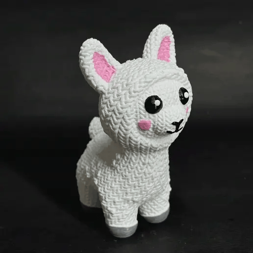 Crochet Llama 3D Toy