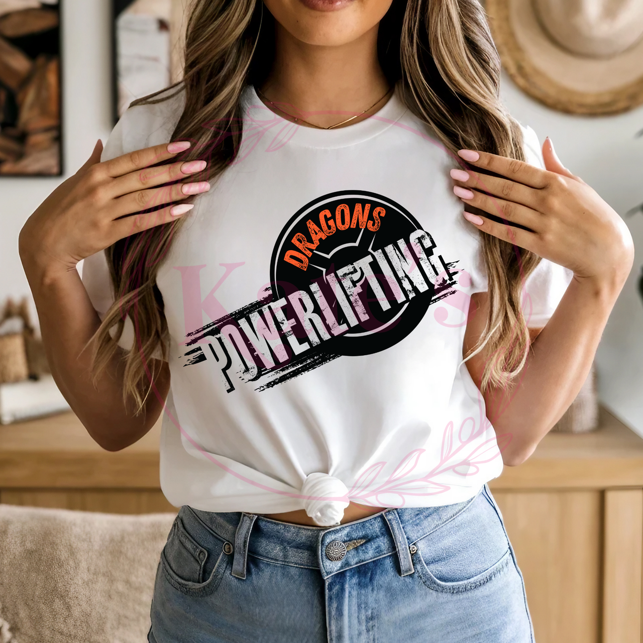 Custom Mascot Powerlifting Shirt