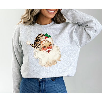 Vintage Cheetah Santa Shirt