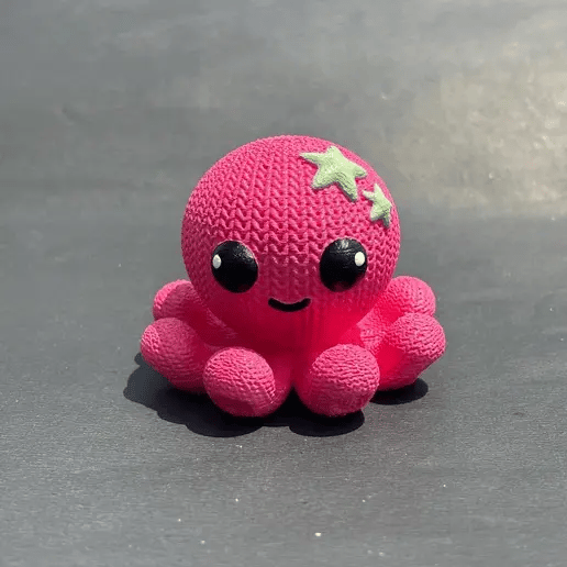 Crochet Octopus 3D Toy